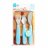 MUNCHKIN Splash kahvel, nuga, lusikas -Blue, 3pk, 9025301 90253
