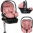 LIONELO turvatool alusega ISOFIX ASTRID I-SIZE, Pink coral, 40-87 cm. 
