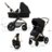 KINDERKRAFT universaalne jalutuskäru MOOV 2 4in1 AIR, pure black, KSMOOV02BLK4000 