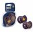 LOVI rõngaslutt silikoon 0-3 m, 2 tk, Stardust violet, 22/892_violet 22/892_violet