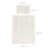 ROBA kaheosaline voodipesu komplekt SEASHELLS OYSTER, 100x135 cm, 40x60 cm, White, 314091G281 