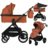 LIONELO käru LAYLA 2in1, Brown rust, LO-LAYLA 2IN1  