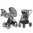 CARRELLO universaalne käru OMEGA 2IN1, Cliff grey, CRL-6531 