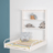 ROBA seinakinnitusega muutmislaud JUNGLE BABY, White, 26015WV97 