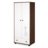 KLUPŚ kahe uksega kapp GIRAFFE, White/Walnut 