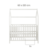 ROBA lastevoodi muutmislauaga-maja, White, 60x120 cm, 203120WEFS-1 